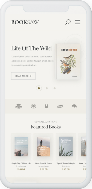 BookSaw Mobile Application Mockup